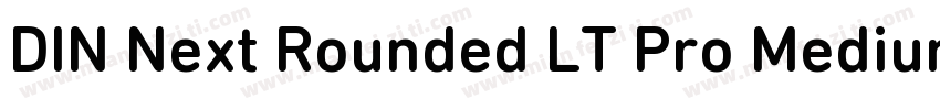 DIN Next Rounded LT Pro Medium字体转换
